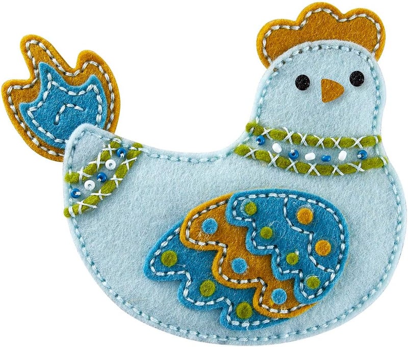 Spellbinders S7-273 Felt Cozy Cluck Etched Dies from The Spring Felt Stitch & Create Collection by Nichol Spohr - Image 2